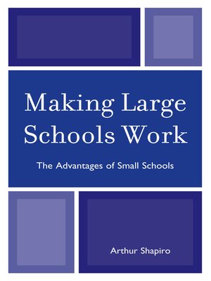 cover image of Making Large Schools Work